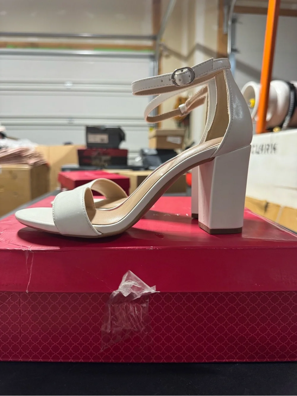 Women’s Kelly & Katie Hailee Block Heels White Size 7M